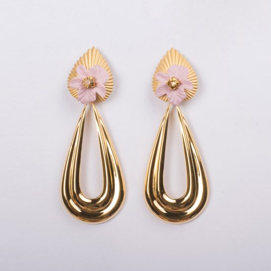 Pendientes de Flamenca con forma de lágrima y dorados