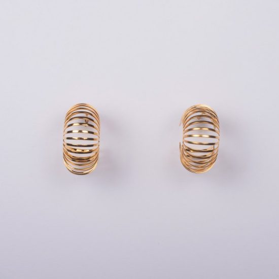 Pendientes argolla dorados para fiesta e invitada